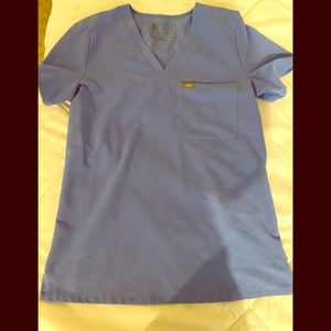 Cecil blue Figs Catarina scrub top xxs
